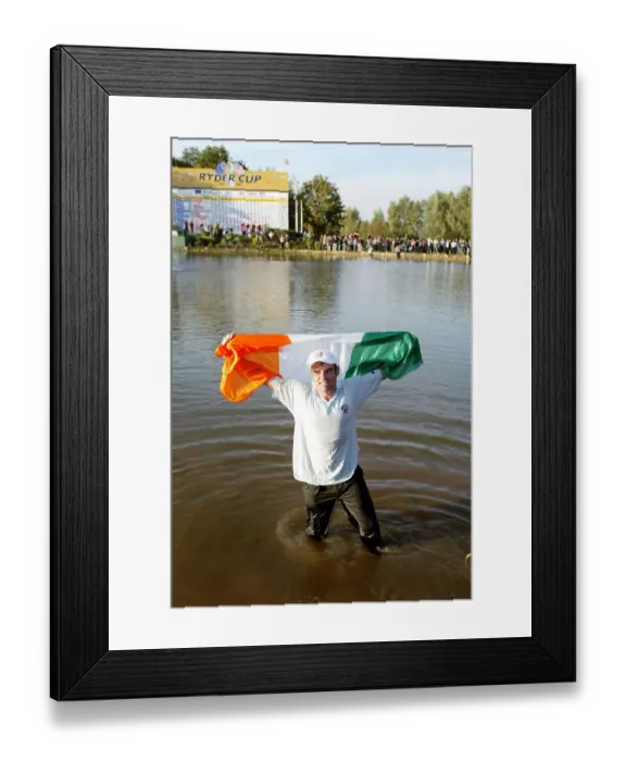 Framed Print : Paul Mcginley In The Lake Framed Print : Paul Mcginley In The Lake