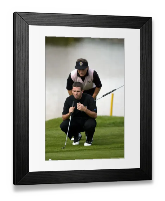 Framed Print : Sergio Garcia, Bernhard Langer Framed Print : Sergio Garcia, Bernhard Langer