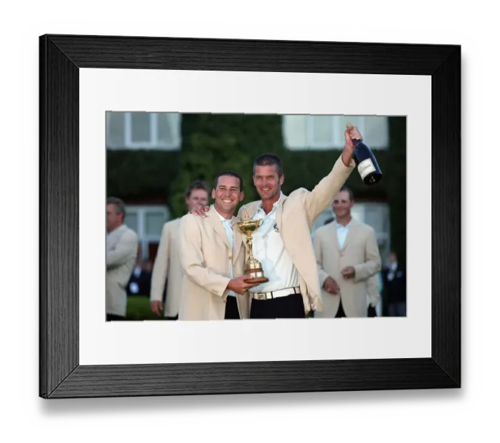 Framed Print : Sergio Garcia, Jesper Parnevik Framed Print : Sergio Garcia, Jesper Parnevik