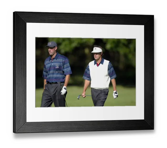 Framed Print : Stewart Cink & Paul Azinger Framed Print : Stewart Cink & Paul Azinger