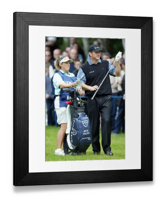 Framed Print : Fanny Sunesson & Nick Faldo Framed Print : Fanny Sunesson & Nick Faldo