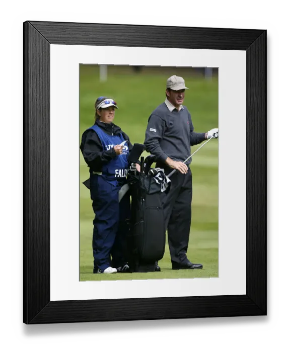 Framed Print : Fanny Sunesson & Nick Faldo Framed Print : Fanny Sunesson & Nick Faldo