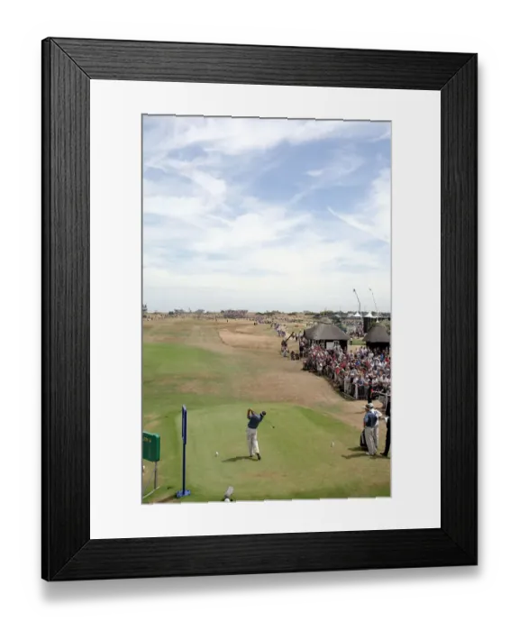 Framed Print : 1st Tee The Open, Royal St.Georges The Open Championship Royal St Framed Print : 1st Tee The Open, Royal St.Georges The Open Championship Royal St