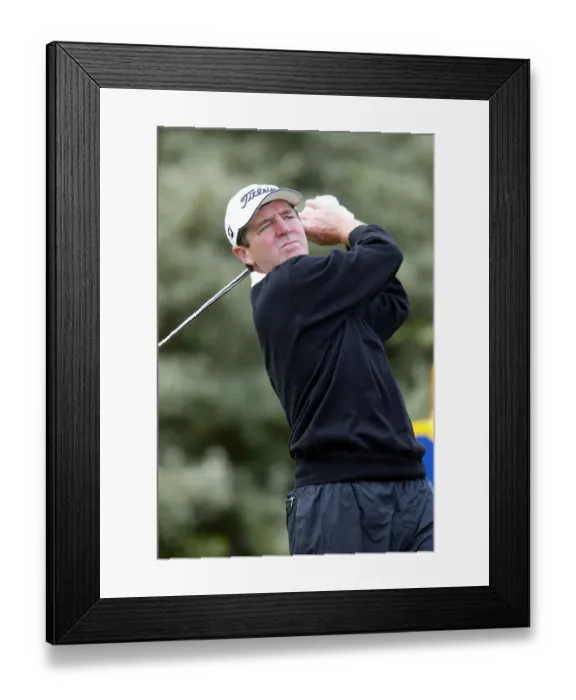 Framed Print : Des Smyth Ireland The Open Golf Championship Scotland, Muirfield 19 July 2002 Date