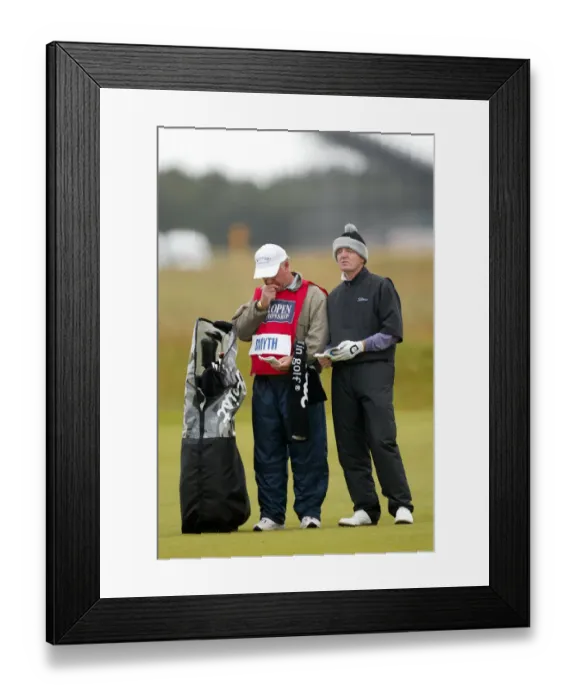 Framed Print : Des Smyth & Caddy Framed Print : Des Smyth & Caddy