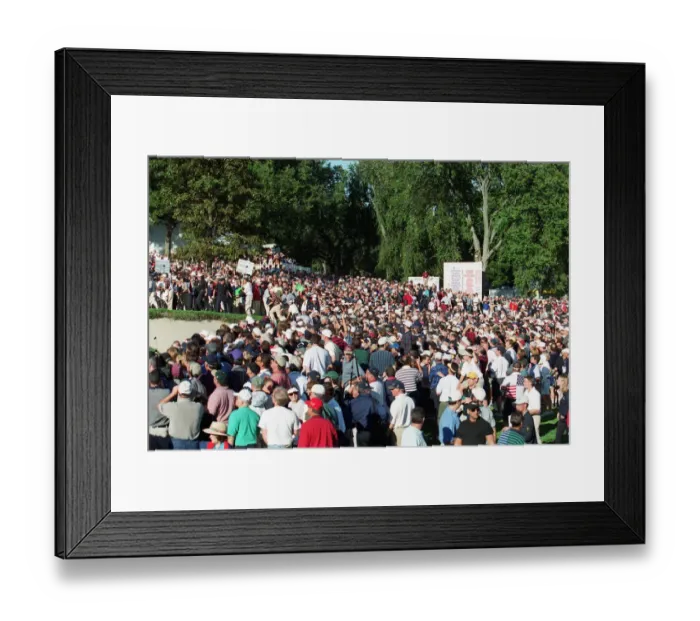 Framed Print : Us Crowd Converge On 18th Framed Print : Us Crowd Converge On 18th