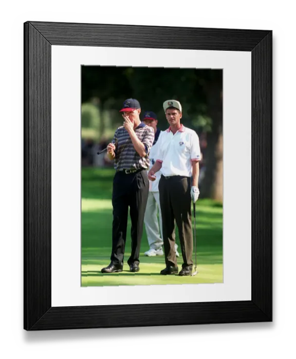Framed Print : Jesper Parnevik, Davis Love Iii Framed Print : Jesper Parnevik, Davis Love Iii