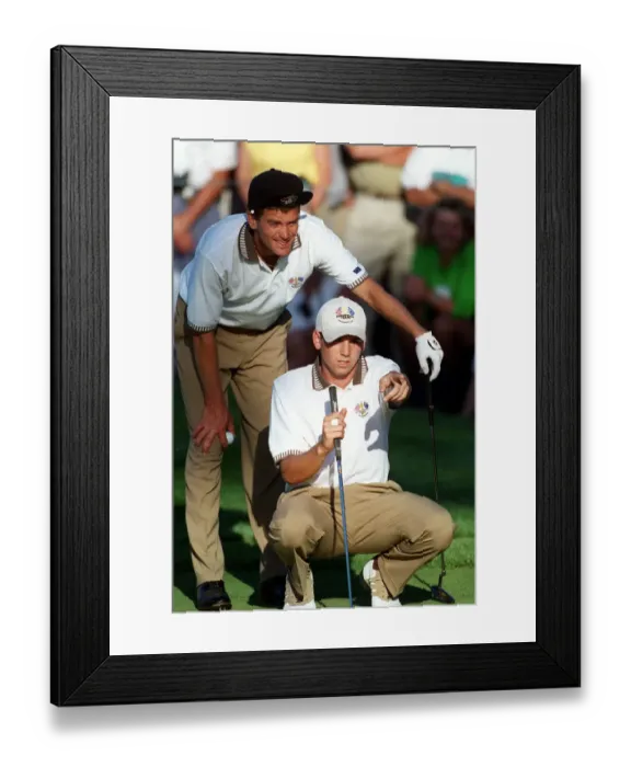 Framed Print : Jesper Parnevik, Sergio Garcia