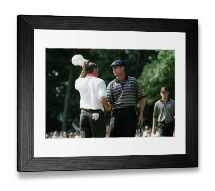 Framed Print : Sergio Garcia & Payne Stewart Framed Print : Sergio Garcia & Payne Stewart