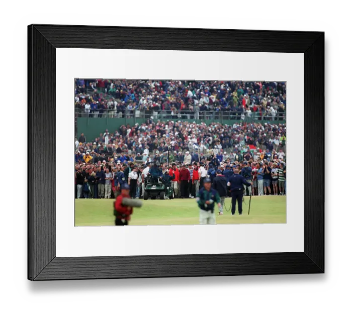 Framed Print : Crowds Follow Tiger Woods Framed Print : Crowds Follow Tiger Woods