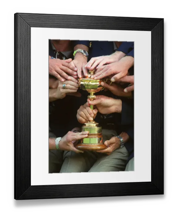 Framed Print : Hands On Ryder Cup Framed Print : Hands On Ryder Cup