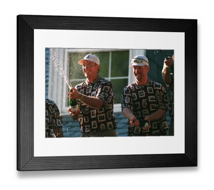 Framed Print : Tom Lehman & David Duval Framed Print : Tom Lehman & David Duval