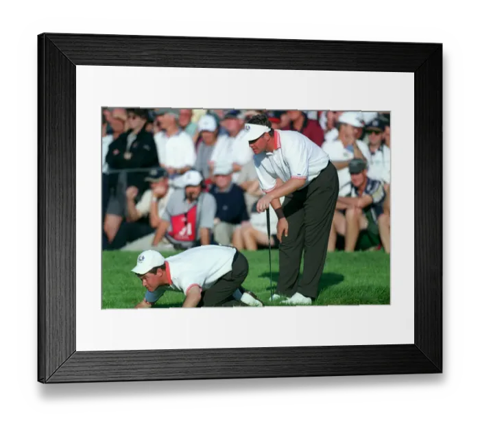 Framed Print : Lee Westwood & Darren Clark Framed Print : Lee Westwood & Darren Clark