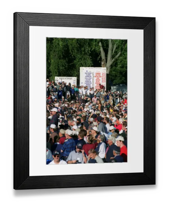 Framed Print : Crowd & Score Board Framed Print : Crowd & Score Board