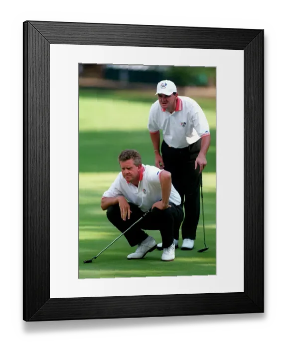 Framed Print : Colin Montgomerie, Paul Lawrie