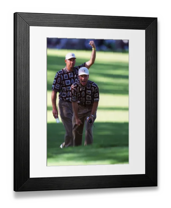 Framed Print : Ben Crenshaw & Tom Lehman Cel Framed Print : Ben Crenshaw & Tom Lehman Cel