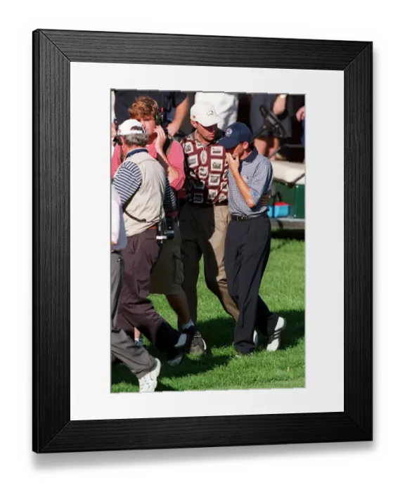 Framed Print : Davis Love & Sergio Garcia Framed Print : Davis Love & Sergio Garcia