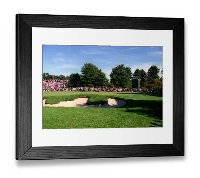 Framed Print : 15th Green, Brookline Cc