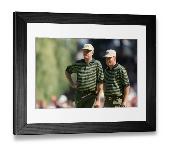 Framed Print : Davis Love & Justin Leonard Framed Print : Davis Love & Justin Leonard