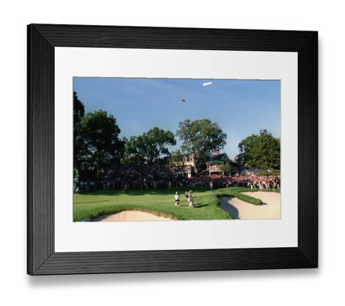 Framed Print : 18th Green, Brookline Cc Framed Print : 18th Green, Brookline Cc