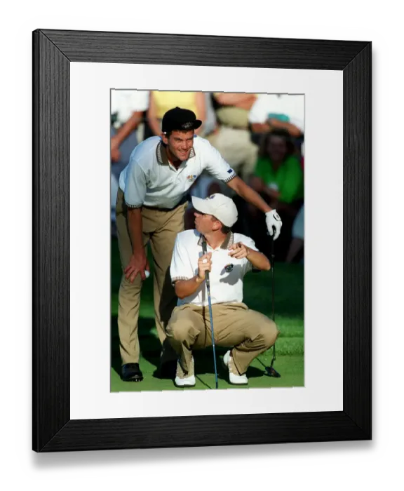 Framed Print : Jesper Parnevik, Sergio Garcia Framed Print : Jesper Parnevik, Sergio Garcia
