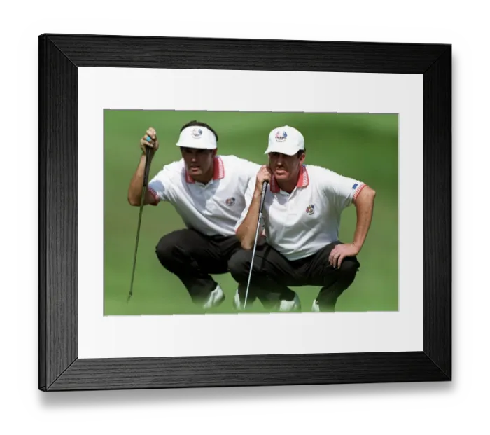 Framed Print : Padraig Harrington & Jimenez Framed Print : Padraig Harrington & Jimenez