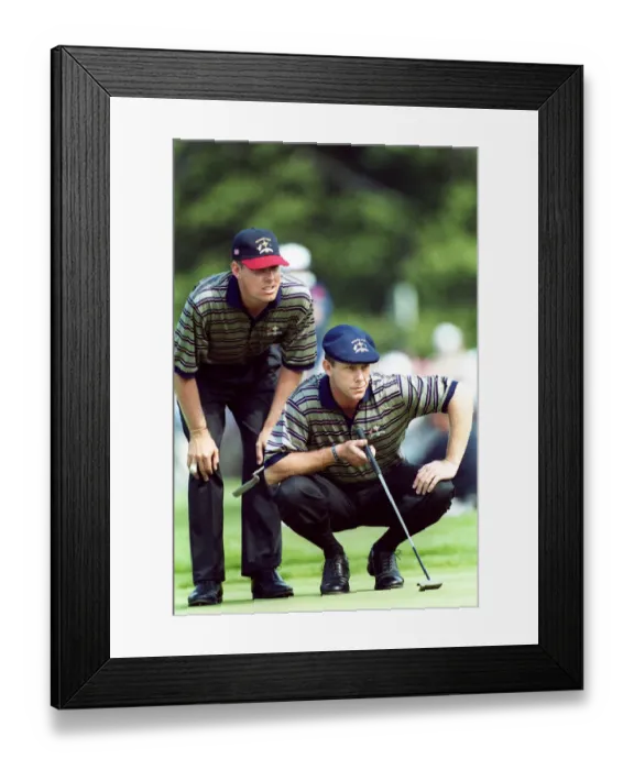 Framed Print : Payne Stewart & Justin Leonard