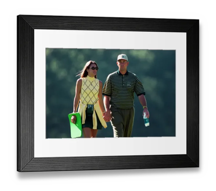 Framed Print : Tom Lehman & Wife Framed Print : Tom Lehman & Wife