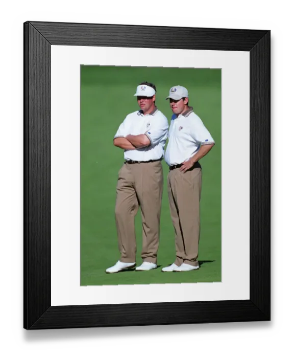 Framed Print : Lee Westwood & Darren Clarke Framed Print : Lee Westwood & Darren Clarke