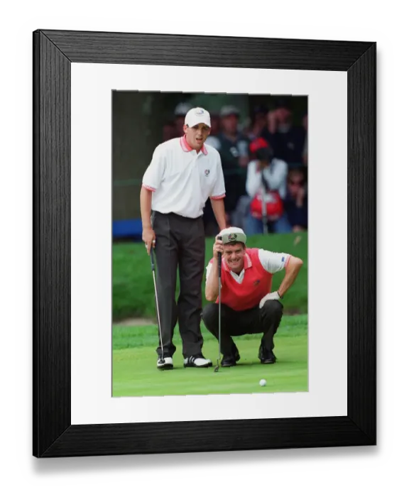 Framed Print : Jesper Parnevik, Sergio Garcia
