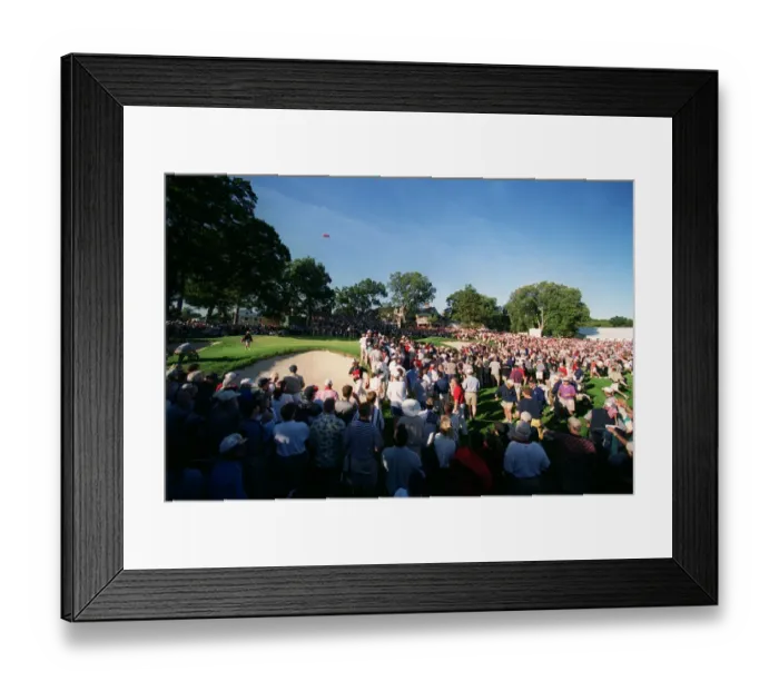 Framed Print : Spectators Surround The 18th Framed Print : Spectators Surround The 18th