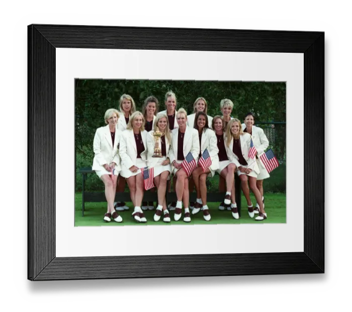 Framed Print : Players Wives With Ryder Cup Framed Print : Players Wives With Ryder Cup