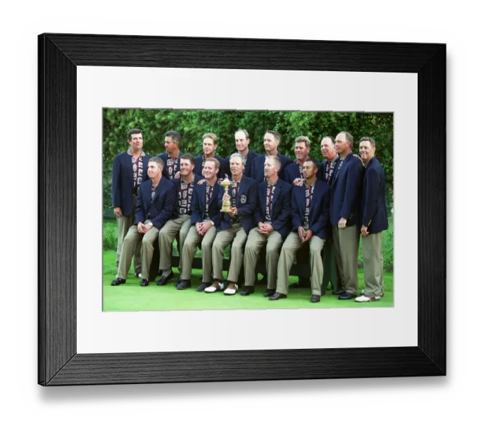 Framed Print : USARyder Cup Team With Cup Framed Print : USARyder Cup Team With Cup