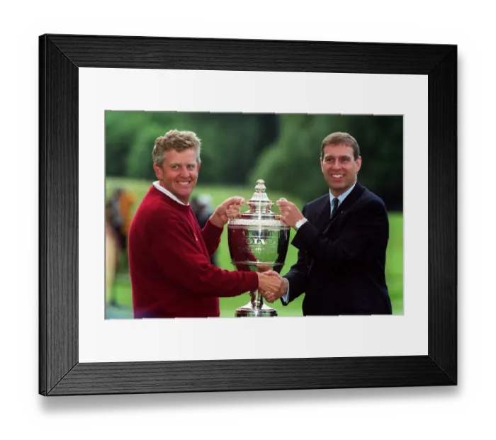 Framed Print : Montgomerie & Prince Andrew Framed Print : Montgomerie & Prince Andrew