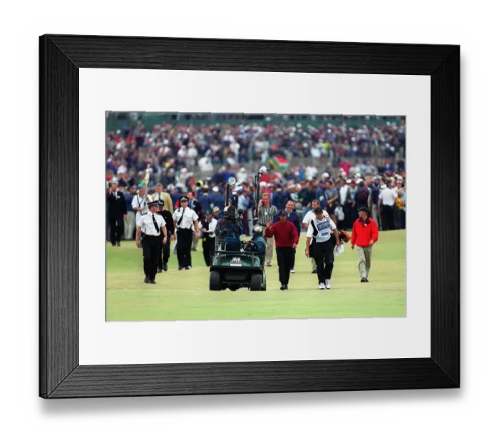Framed Print : Tiger Woods Walks Down 18th Framed Print : Tiger Woods Walks Down 18th