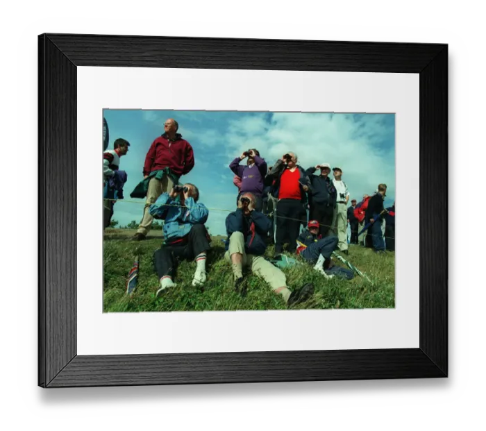 Framed Print : Crowd With Binoculars Framed Print : Crowd With Binoculars