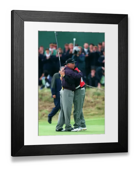Framed Print : Mark O Meara Celebrates Win