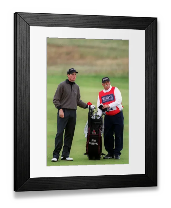 Framed Print : Jim Furyk British Open, Carnoustie, 17 July 1999 Date: 17 July 1999