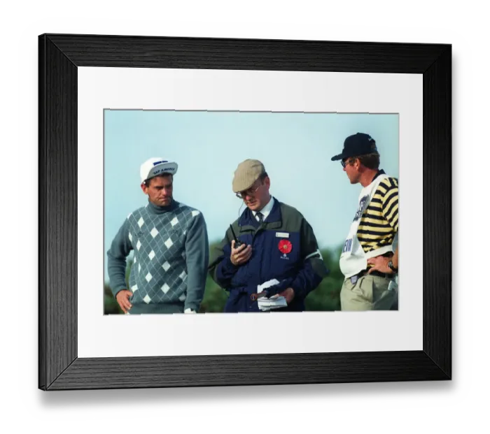 Framed Print : Jesper Parnevik With Rules Framed Print : Jesper Parnevik With Rules