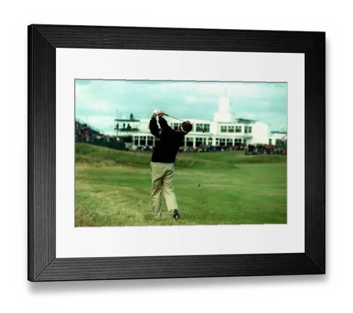 Framed Print : Brian Watts Plays 18th Hole