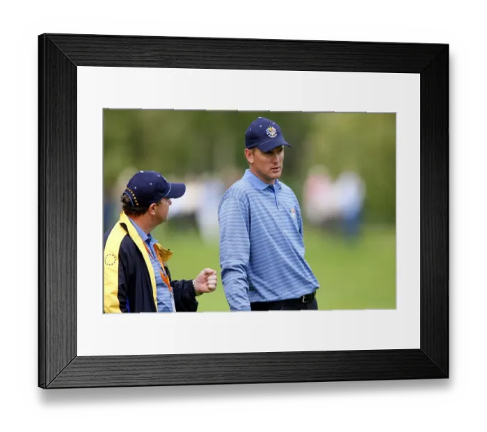 Framed Print : Padraig Harrington & Ian Woosnam Framed Print : Padraig Harrington & Ian Woosnam