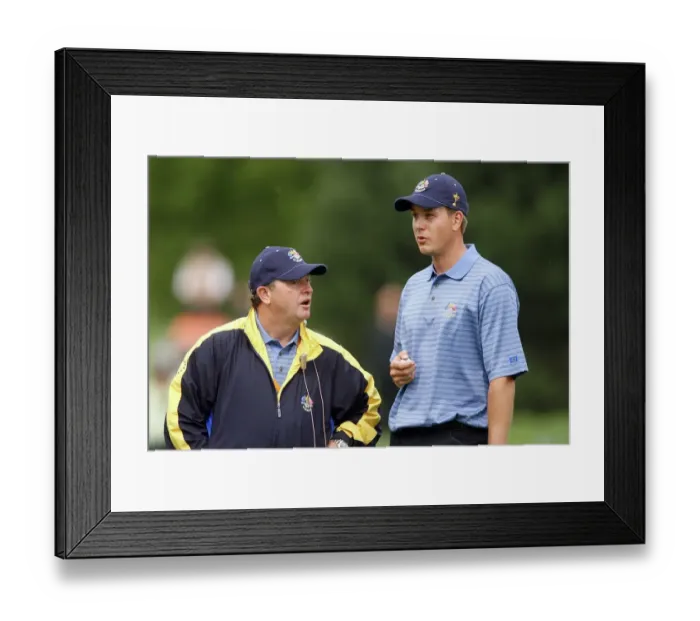 Framed Print : Henrik Stenson & Ian Woosnam Framed Print : Henrik Stenson & Ian Woosnam