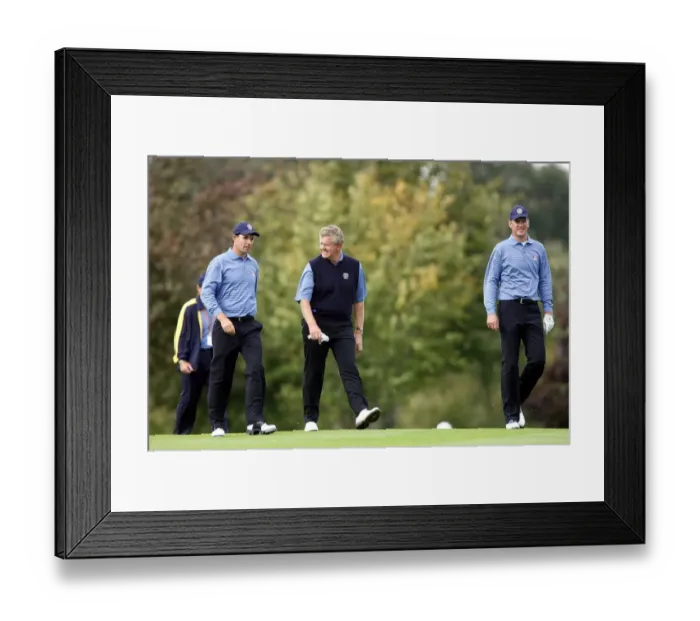 Framed Print : Colin Montgomerie & Padraig Harrington Framed Print : Colin Montgomerie & Padraig Harrington