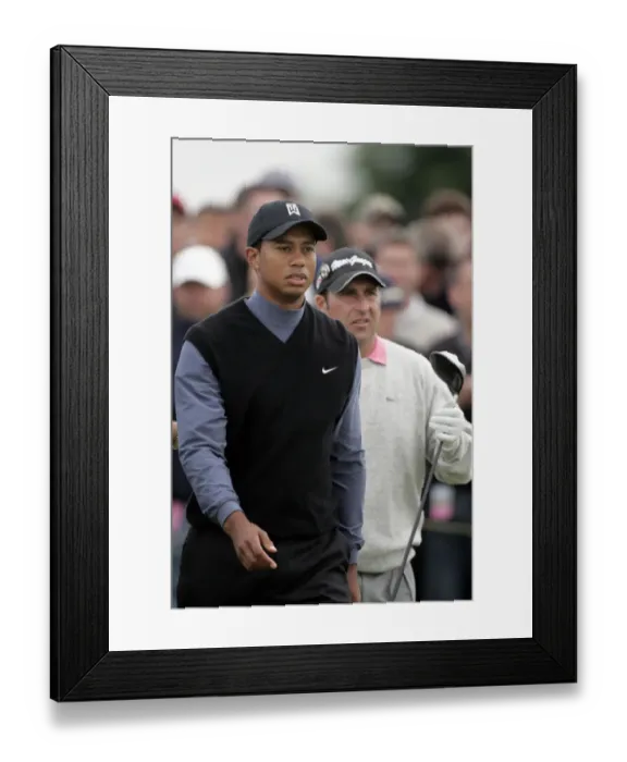 Framed Print : Tiger Woods & Olazabal Framed Print : Tiger Woods & Olazabal
