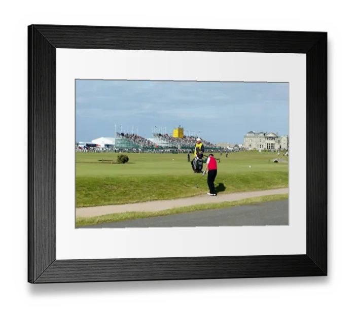 Framed Print : Jack Nicklaus Plays The Roadhole Framed Print : Jack Nicklaus Plays The Roadhole