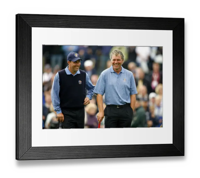 Framed Print : Darren Clarke & Jose-Maria Olazabal Framed Print : Darren Clarke & Jose-Maria Olazabal