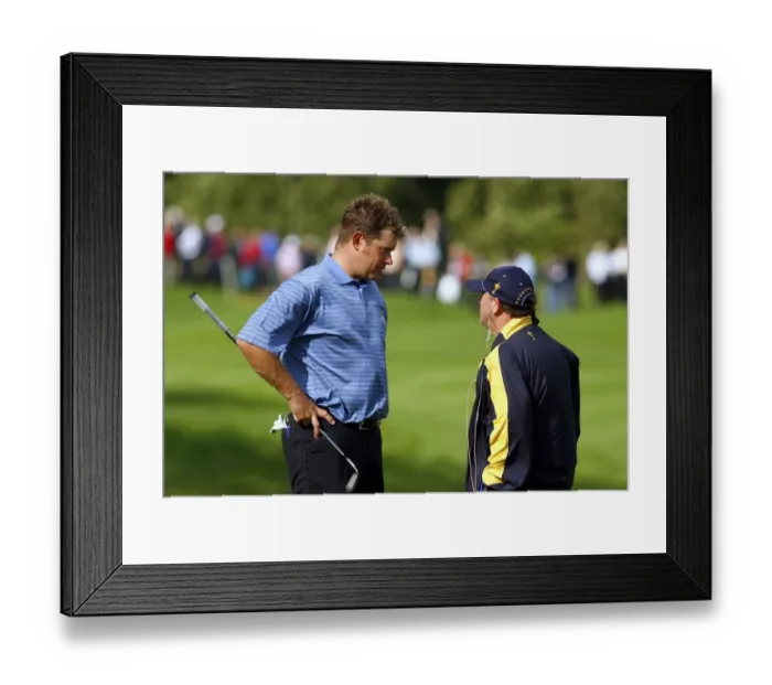 Framed Print : Lee Westwood & Ian Woosnam Framed Print : Lee Westwood & Ian Woosnam