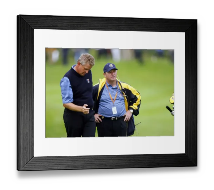 Framed Print : Colin Montgomerie & Ian Woosnam Framed Print : Colin Montgomerie & Ian Woosnam