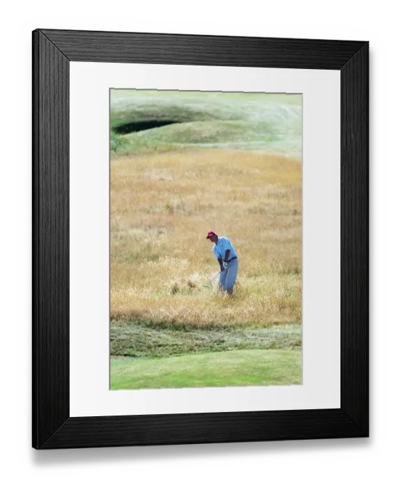 Framed Print : Lone Golfer Framed Print : Lone Golfer