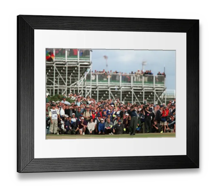 Framed Print : David Duval Plays 18th Hole